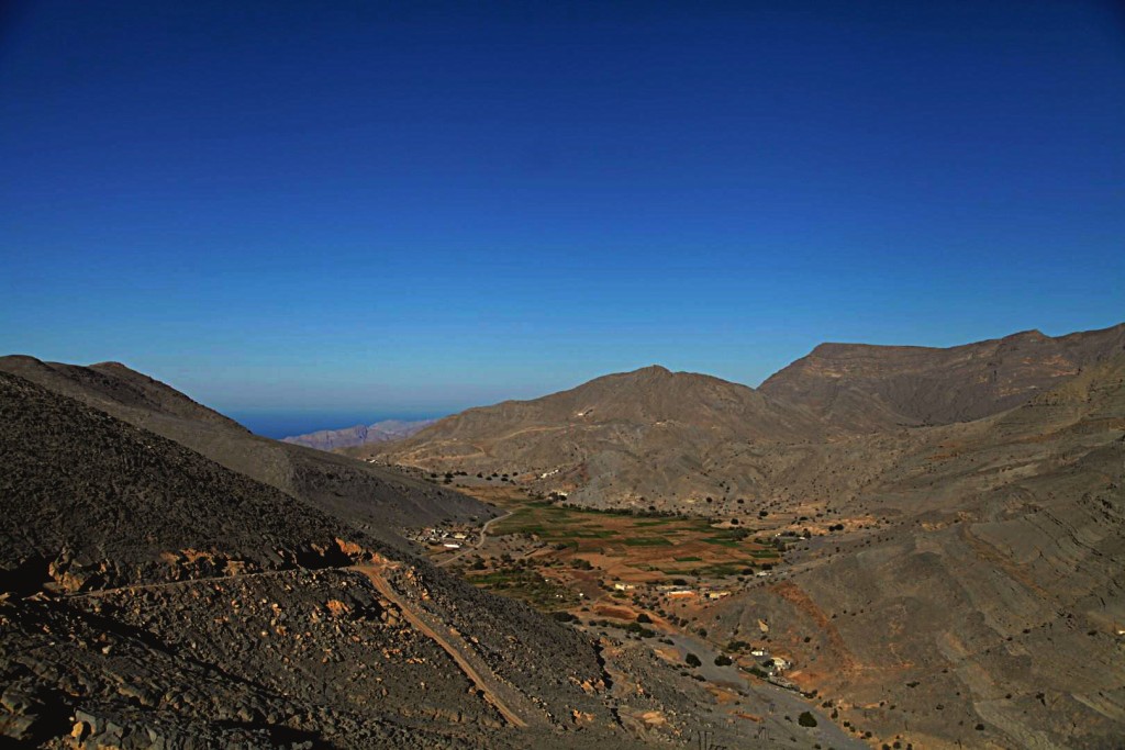 As Sayh village surrounded by hills