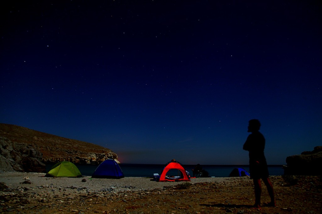 Camping at Seeb Al Ghareeb