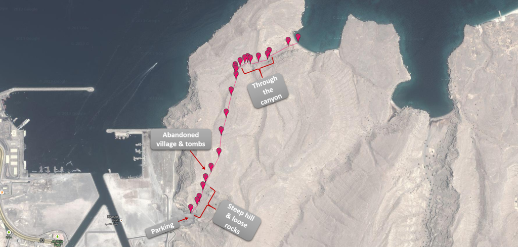 Hiking Trail from Khasab Port to Seeb Al Ghareeb