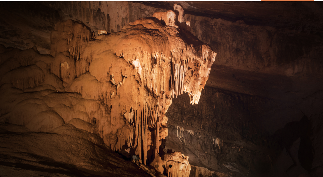 The infamous lion head formation inside of Al Hoota cave